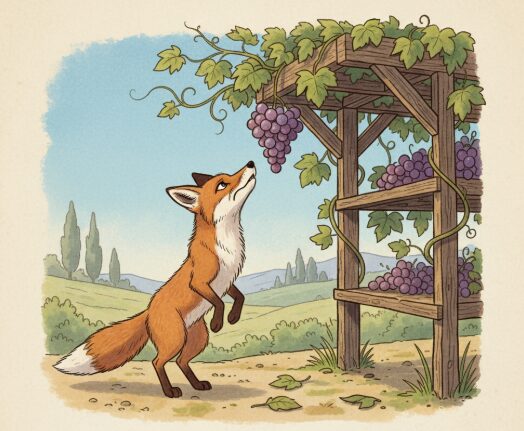「すっぱい葡萄」――イソップ寓話の負け惜しみ心理を知る
