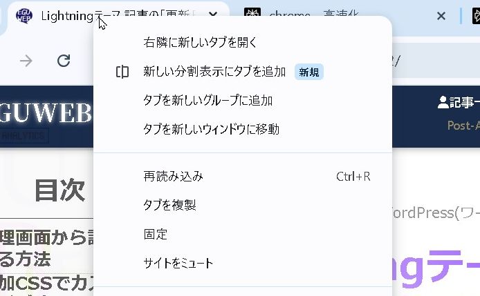 Chromeの「新しい分割表示にタブを追加」機能を使う方法｜タブ並列表示｜サイド・バイ・サイド機能