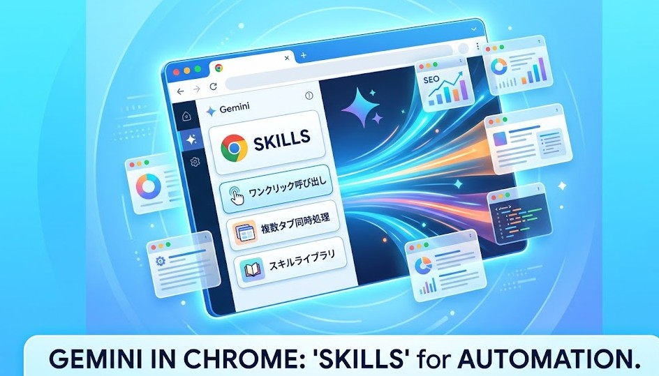 Chrome内蔵AIの新機能 Skills でWeb作業を自動化する方法
