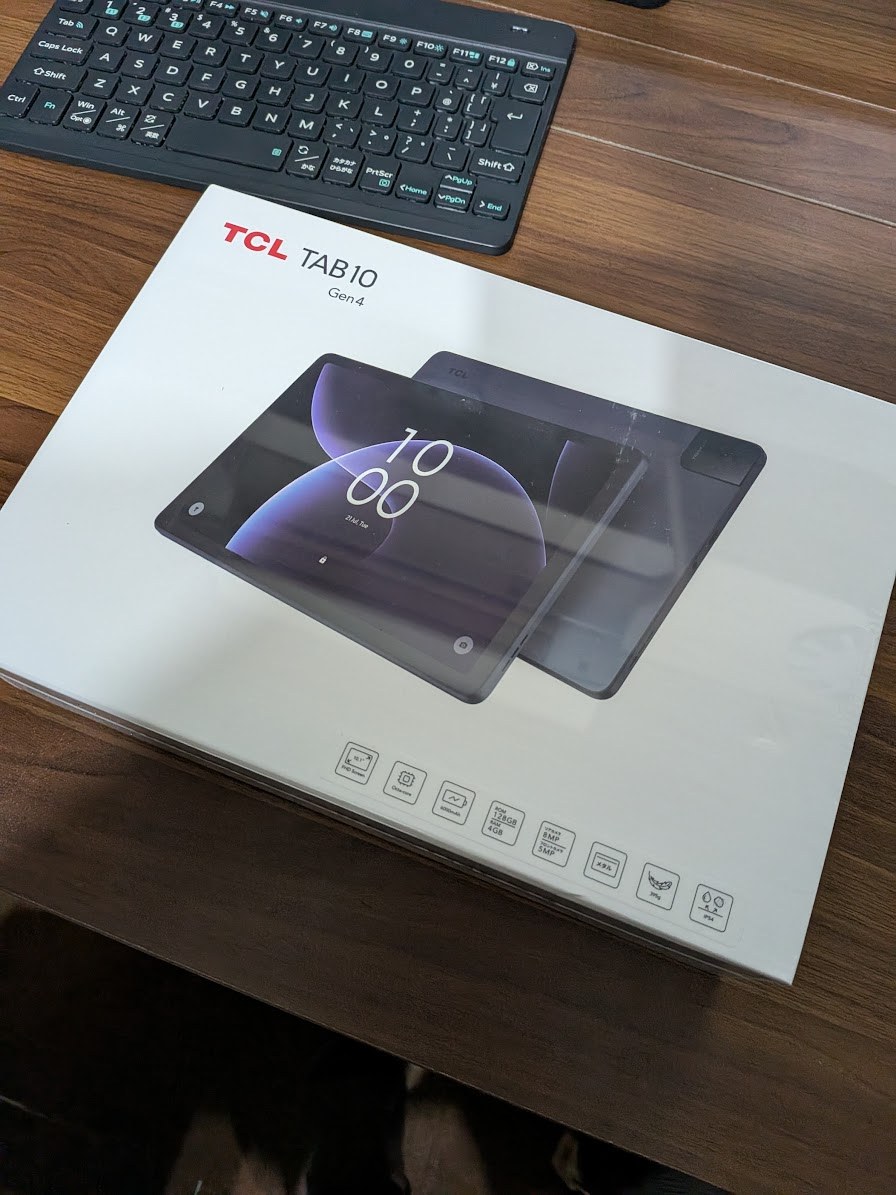 TCL TAB 10 Gen4のパッケージ
