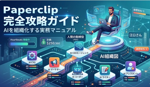 【保存版】AIを組織化する「Paperclip」完全攻略ガイド：導入から運用まで